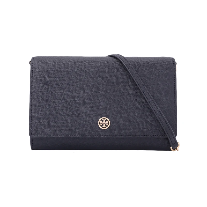 Аутентичные оригинальные и брендовые новые роскошные Tory Burch Robinson цепи плеча bag45257/52708/54281 - Цвет: BLACK 112042101
