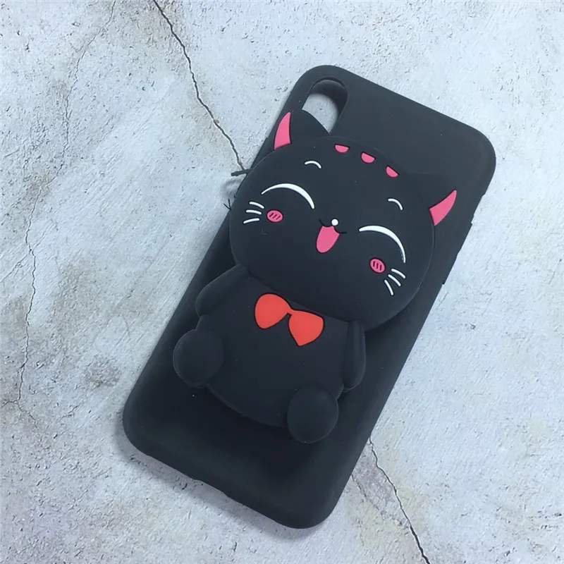 3D P Smart силиконовый чехол Минни totoro stitch Sulley чехол с единорогом кожи для huawei P Smart