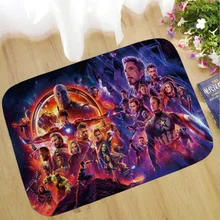 1 шт. 40x60 см моющийся Марвел Мстители 4 плюшевый ковер Железный человек Капитан Америка Бэтмен ковер коридор Ванна пол нескользящий коврик