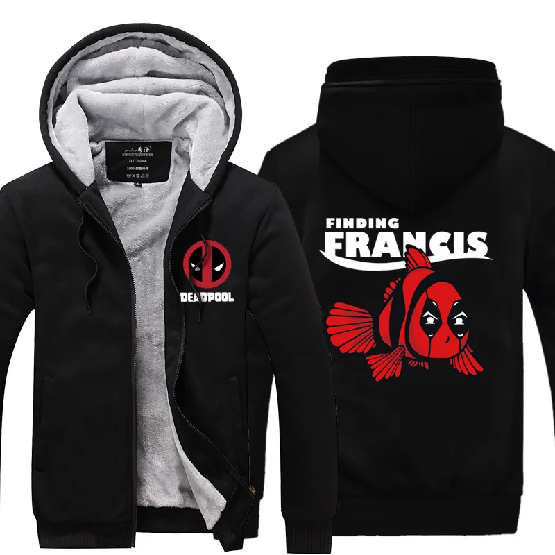 Дэдпул Dead pool Wilson Hero куртка с капюшоном зимняя флисовая плотная теплая толстовка с длинным рукавом размера плюс - Цвет: Style 14