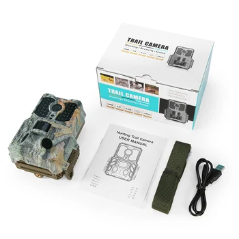 

1080P 30fps Hunting Camera 32pcs 850NM IR LEDs Night Vision, 0.2s Trigger Time Lapse, 20m Range,2.0" LCD Screen Trail Camera