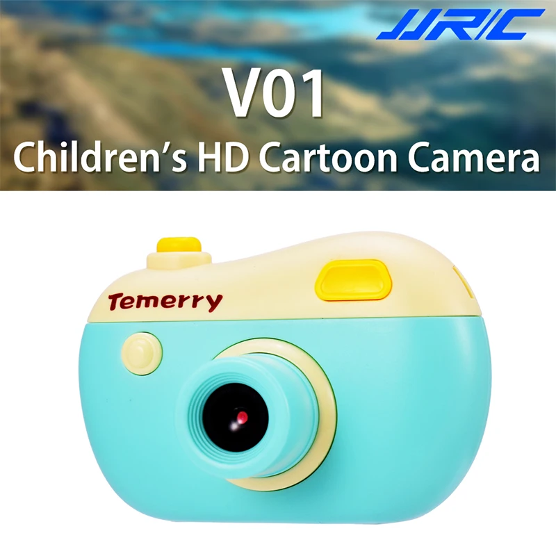 

2019 JJRC V01 Temerry Toy Cameras Kids Digital Camera Pink/Green 8mp 2.0 HD Screen Camcorder With Play Games Gifts