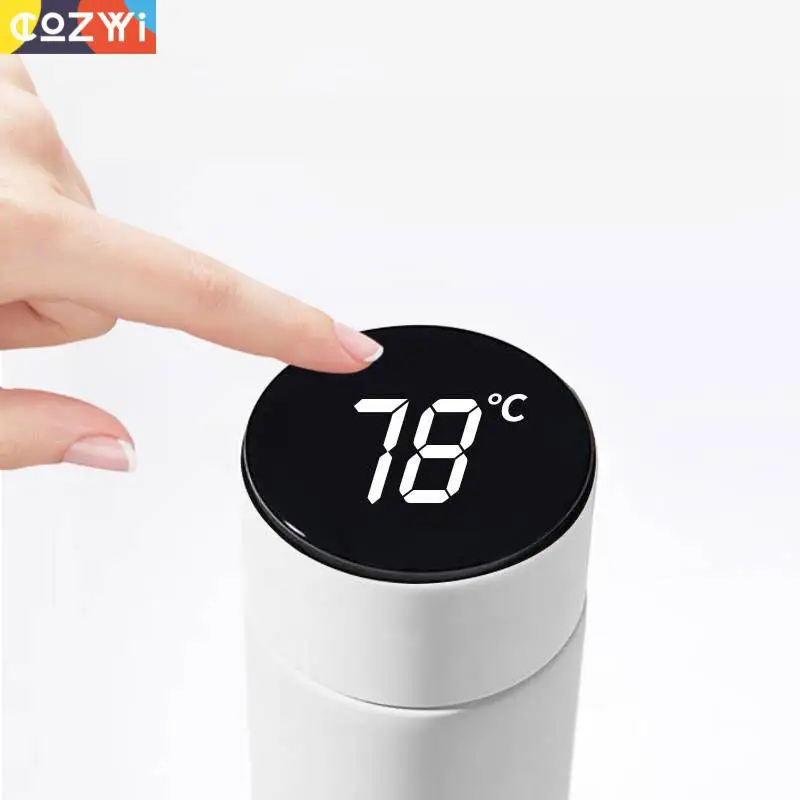 

Holiday Gifts Customizable Logo Vacuum Flask The Temperature Sensor 500ml Thermos Cup Outdoor Stainless Steel Tumber