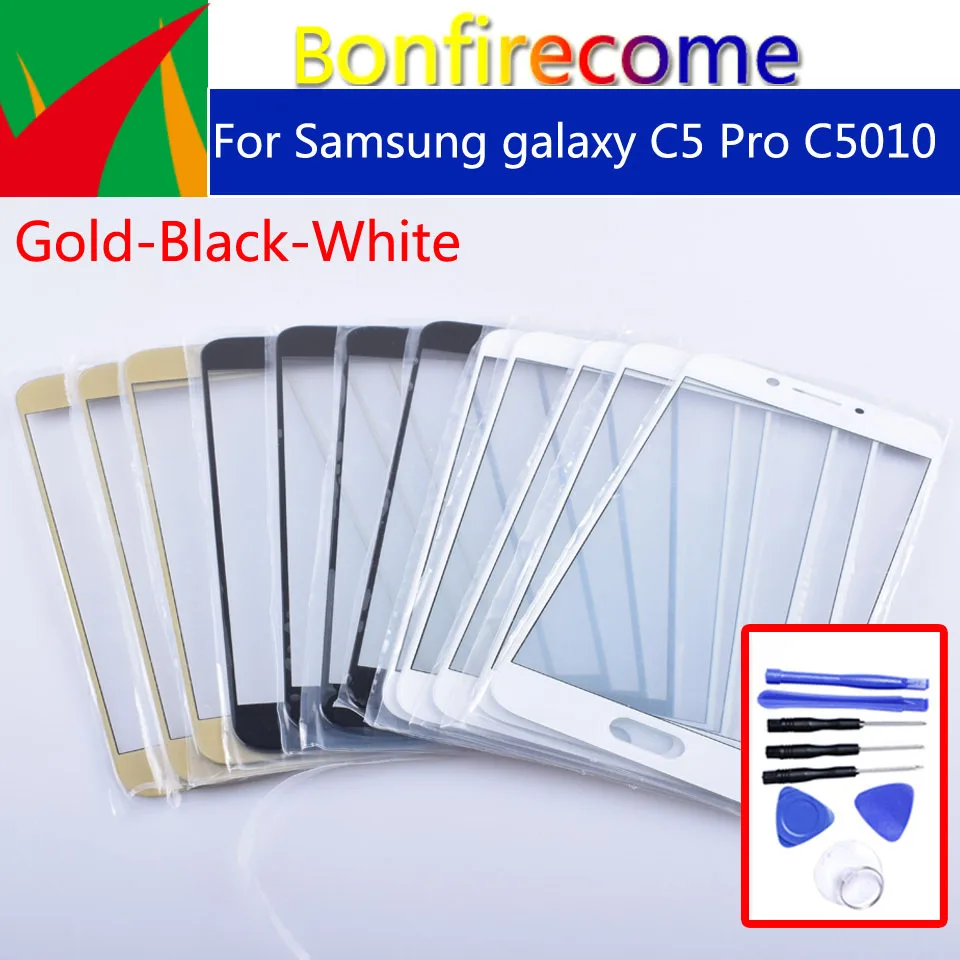5," для Galaxy C5 Pro C5010 SM-C5010 сенсорный экран передняя стеклянная панель сенсорный экран внешняя стеклянная линза без ЖК-дисплея