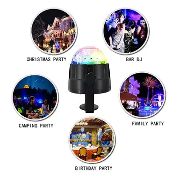

for Christmas Home KTV Xmas Wedding Show Dance Lamp with Remote Control Disco Ball Projector Party DJ Bar Stage Light Luminous