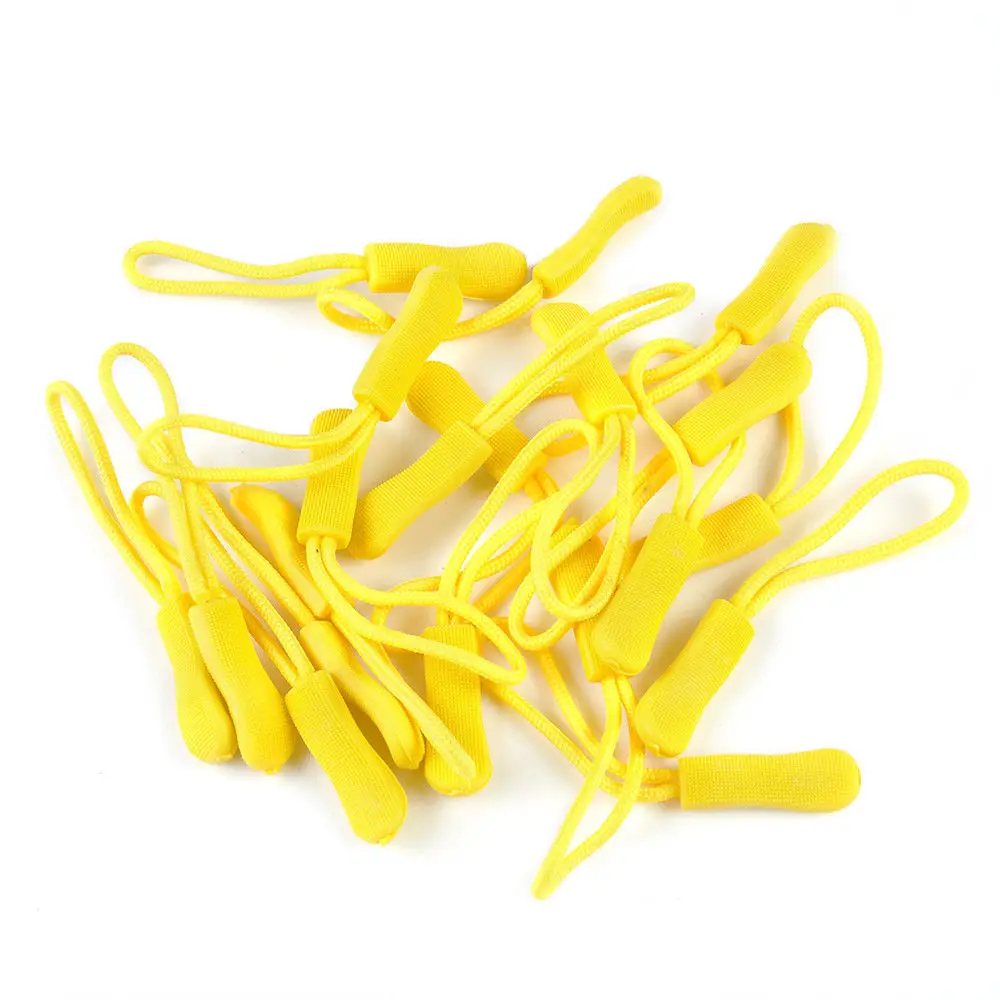 yellow 10 шт. фиксатор для троса на застежке-молнии, сменный зажим с сломанной пряжкой, дорожная сумка, чемодан, одежда, палатка - Цвет: yellow