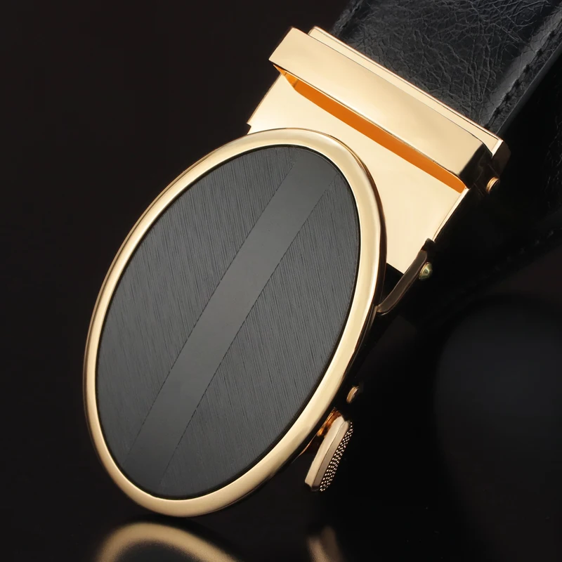 

High quality Automatic buckle belt men designer Waist Strap luxury famous brand genuine leather Black belt Formal ceinture homme