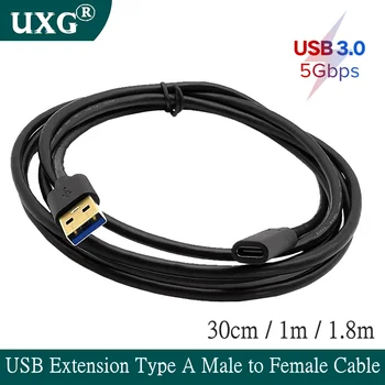 

USB Extension Cable Type A Male to Female Extender USB 3.0 Short Cable For Smart TV PS4 Xbox SSD 5GB US3.0 Data Sync Wire Cord