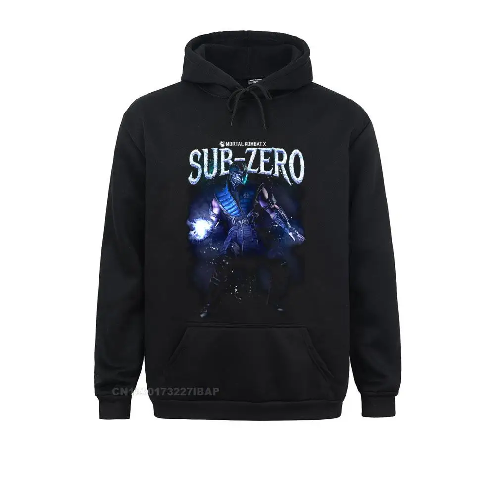 Mortal Kombat X Sub-Zero Longsleeve Long Sleeve Hoodie Hoodies Print Long Sleeve Men Sweatshirts Casual Sportswears