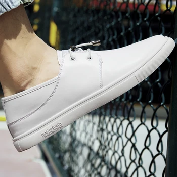 

Men Shoes fashion round Toe Men wedding party Shoes Leather Formal Shoes casual flats Moccasins Black Driving Shoes sneakers