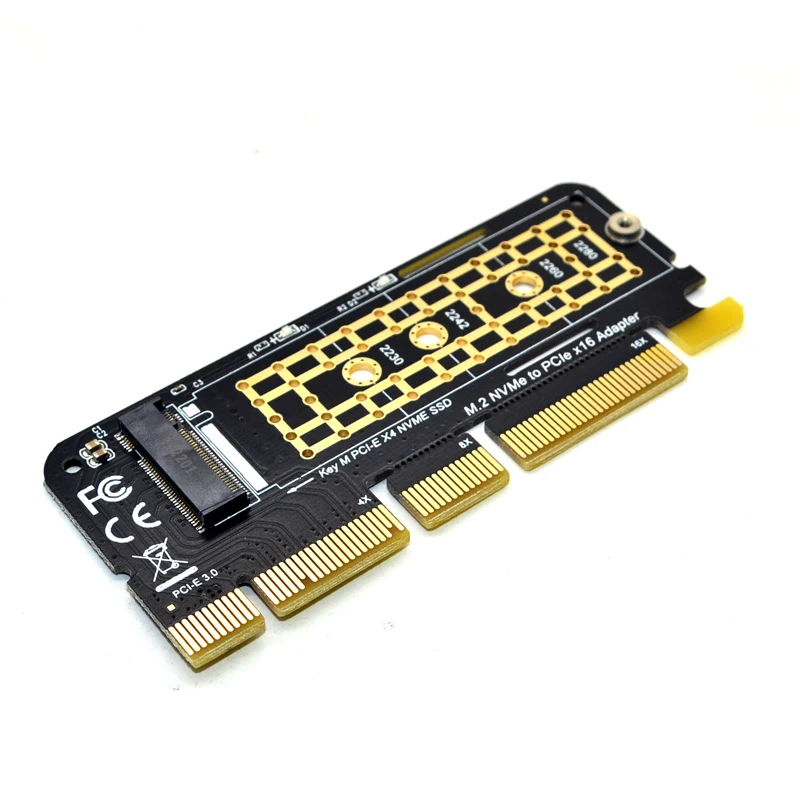 NVME адаптер M.2 NVME PCIE на M2 адаптер SSD M2 NVME PCI Express X16 X8 X4 Raiser M.2 диск PCIE SSD PCI-E M.2 адаптер Добавить на карту