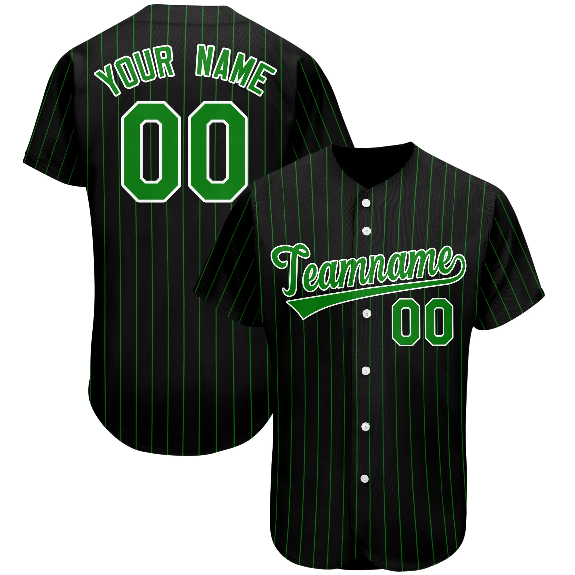 Baseball Jerseys Personalized Design Your Name/Number Striped Printed Shirts Softball Training Uniforms Men/Women/Youth