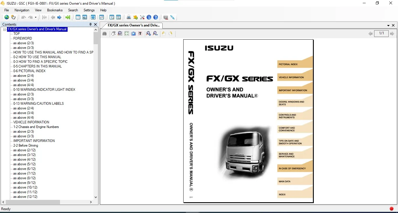 

For Isuzu CSS-Net World Wide Manual 3.0 Workshop Manual [2021] Offline