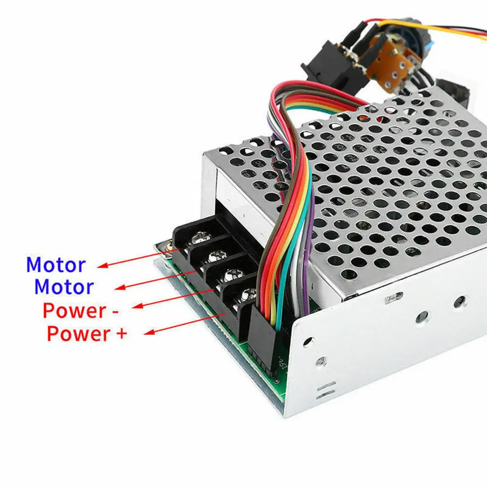 DC10 55V 12V 24V 36V 60A PWM контроллер скорости двигателя CW CCW Реверсивный переключатель