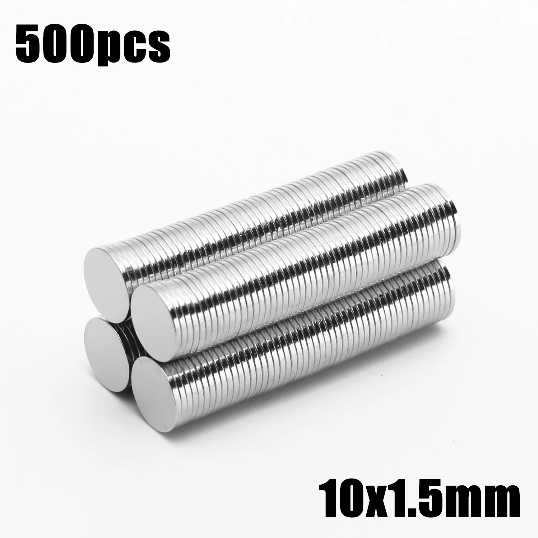 

500pcs 10x1.5mm Super Powerful Strong Bulk Small Round NdFeB Neodymium Disc Magnets Dia10*1.5mm N35 Rare Earth NdFeB Magnet