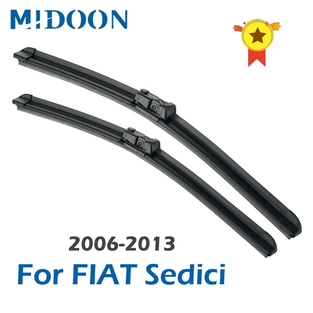 MIDOON Wiper Blades for FIAT Sedici Fit Hook Arms 2006 2007 2008 2009 2010 2011 2012 2013 | Автомобили и мотоциклы