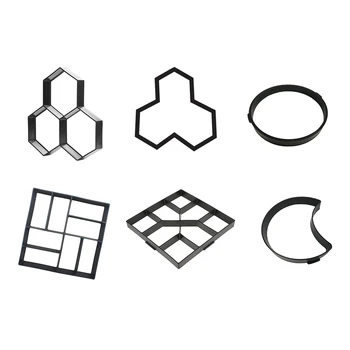 

DIY Paving Cement Brick Concrete Molds Plastic Path Maker Mold Home Garden Stepping Driveway Mold Garden Patio Stone Road Maker