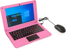 Ordinateur Portable Netbook 10.1 pouces, Windows 10, carte TF, processeur Intel Quad Core, 4 go + 64 go, Wi Fi, BT, HD, prise ue
