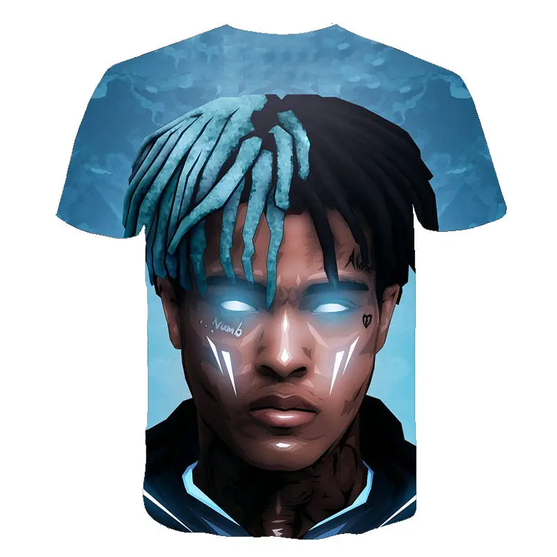 2020 New Xxxtentacion T Shirt Men/Women Fashion Streetwear Hip Hop Style Raper Xxxtentacion 3D Print Men's T-shirt Cool Tops Tee white t shirt