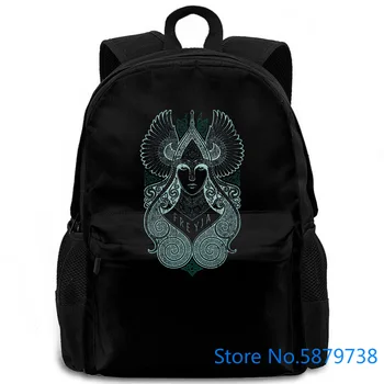 

Freyja II Freya Freia Valhall Valhalla Vikings Odin Viking Goddess God Homme women men backpack laptop travel school adult