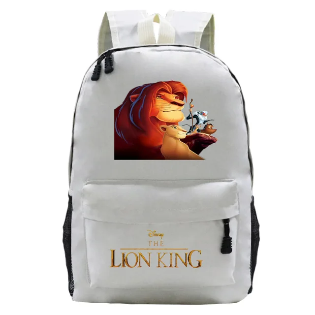 2021 New The Lion King Backpack Disney Cartoons Men Outdoor Travel Bag Laptop Bag Starry Sky Children Student School Bags Gifts 14