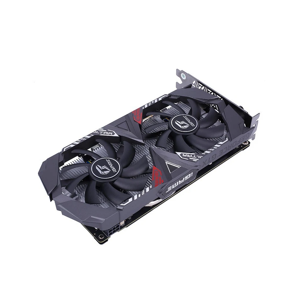 Оригинальная Красочная видеокарта IGame GeForce GTX 1650 Ultra 4G NVIDIA 128 бит игровая карта GDDR5 4 Гб с двумя вентиляторами HDMI DVI