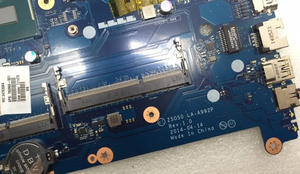 760968-001 760968-501 для hp Pavilion 15 R 15-R 15T-R 15R 250 G3 материнская плата для ноутбуков i5-4210U ZSO50 LA-A992P материнская плата