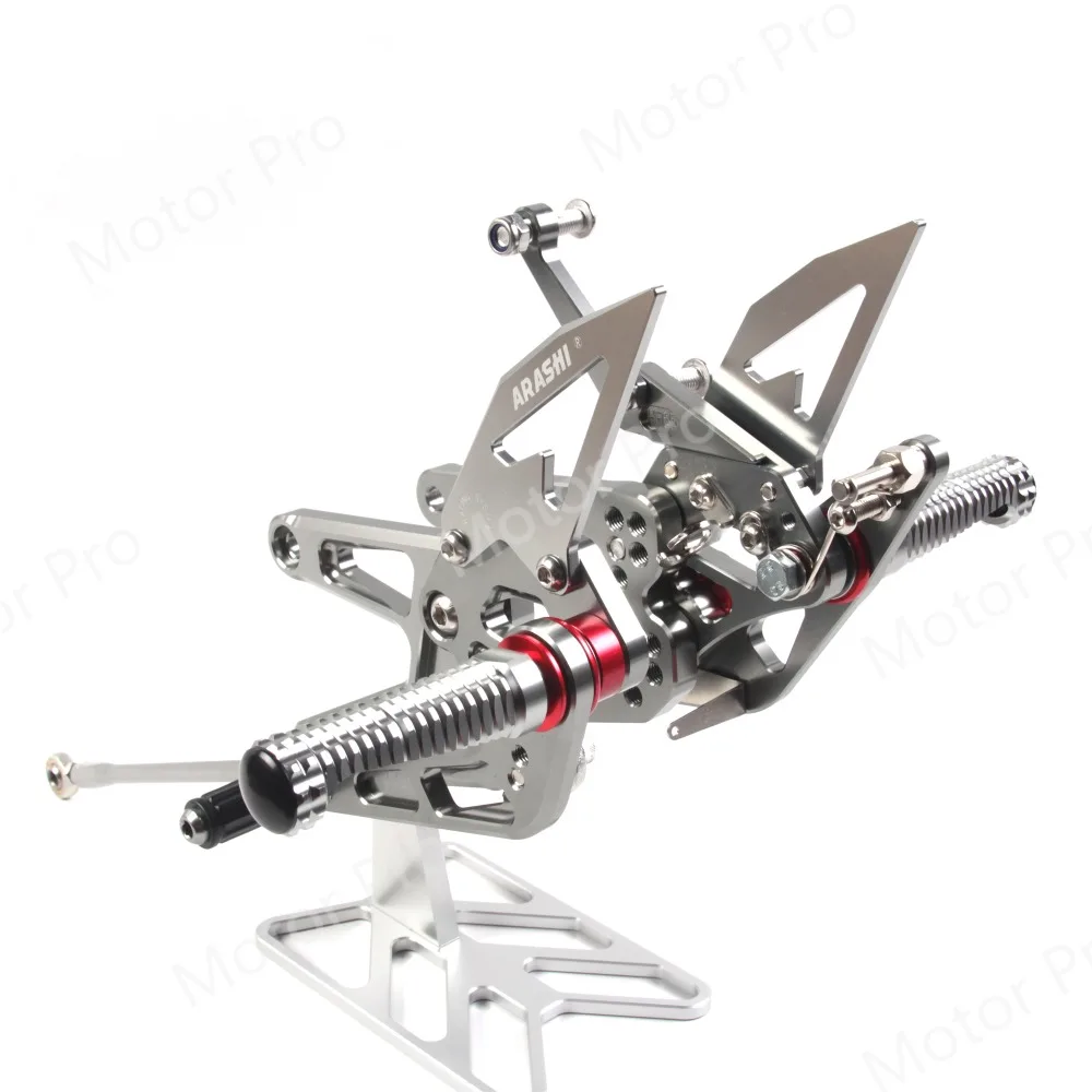 Регулируемые подножки для Yamaha YZF R6 2003 2004 2005 Аксессуары для мотоциклов колышки для ножных опор задние комплекты серый педаль YZF-R6 03 04 05