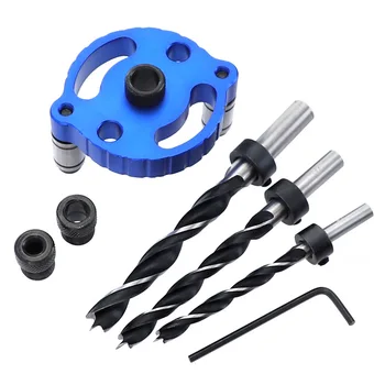 

Woodworking Straight Hole Punching Locator Self-centering round Dowel Splicing Drilling Locator Beech Center Punching Tool
