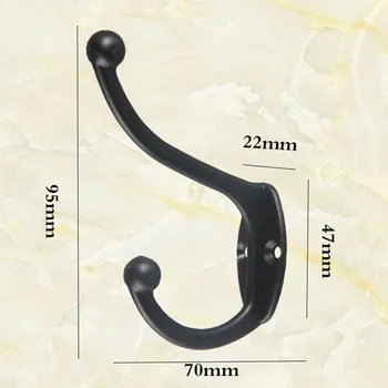 

5× Clothes Alloy Hook Wall Hanging Vintage Hat Robe Rustic Hanger & Screws Kit