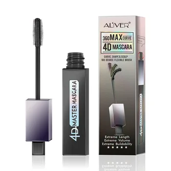 

4D Silk Fiber Mascara Waterproof And Easy to Dry Natural Soft Long Eyelash Makeup Mascara Black Thick Eyelash Cosmetics
