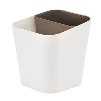 

Wet and Dry Separation Trash Bins Multi-Functional Household Living Room Kitchen Dual-Use Classification Bucket Bathroom Pp Tras