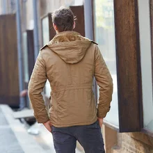 Зимняя мужская одежда плюс бархатное теплое холодное теплое мужское повседневное пальто в Корейском стиле приталенная хлопковая стеганая одежда мужская 8935
