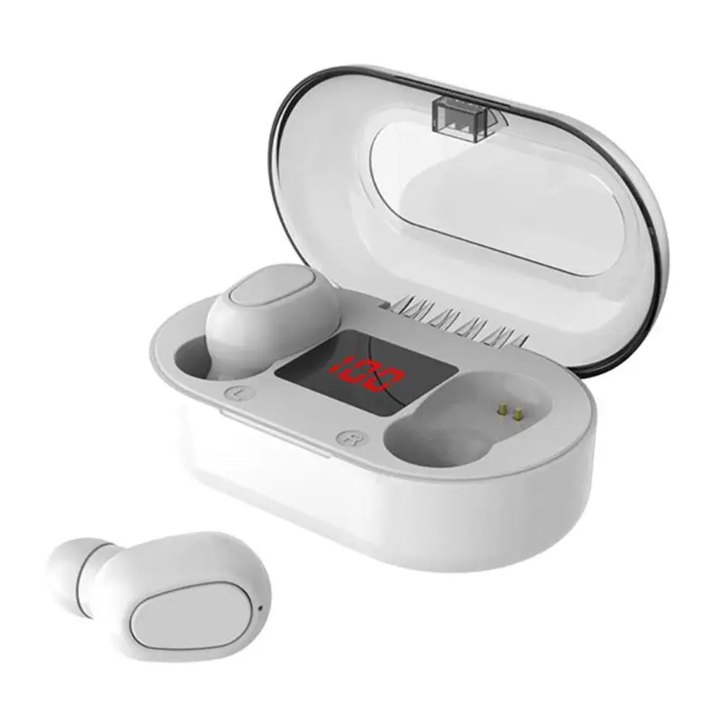 L22 TWS беспроводные Bluetooth наушники-вкладыши IPX5 Водонепроницаемые Мини-TWS наушники стерео гарнитура с шумоподавлением и чехол для зарядки - Цвет: Белый