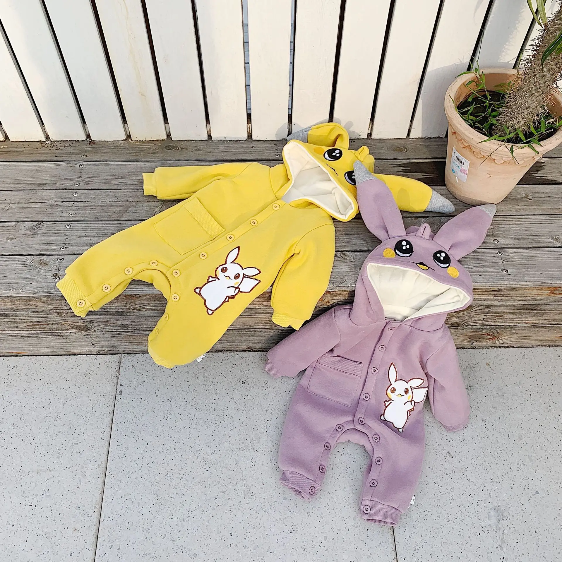 New Winter Autumn Children Clothes Baby Rompers Cute Cartoon Print Infant Girl Boy Jumpers Kids Grils Baby Outfits Clothes