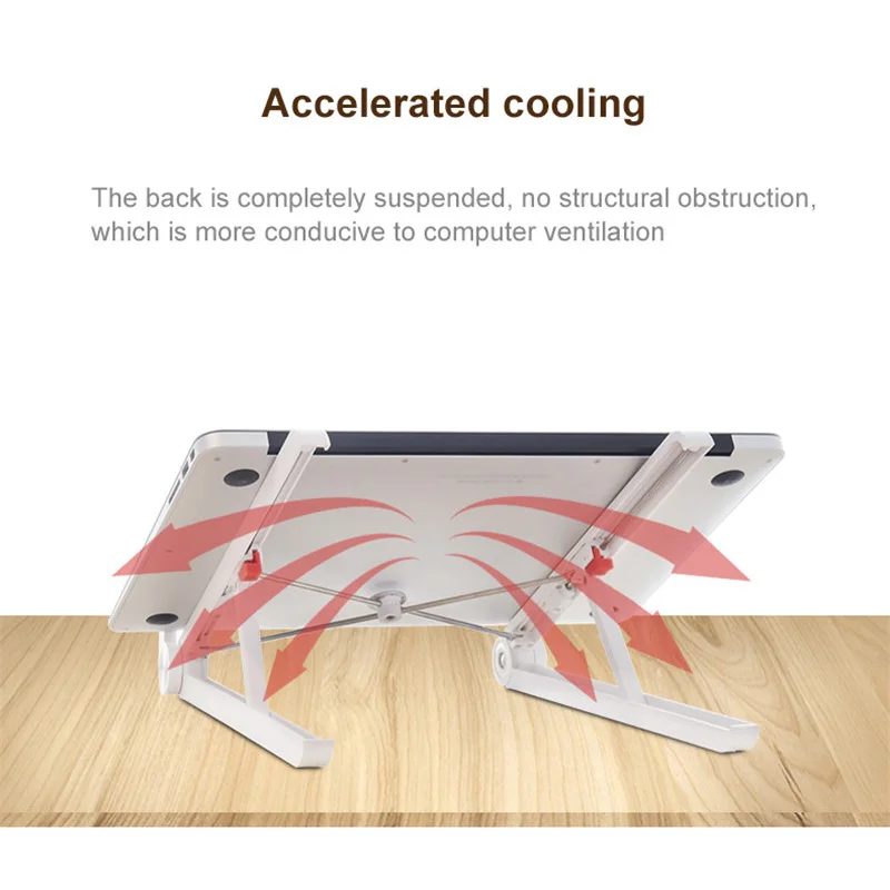  Height Adjustable Notebook Stand Portable Foldable Laptop Stand Holder For Macbook Ergonomic Suppor