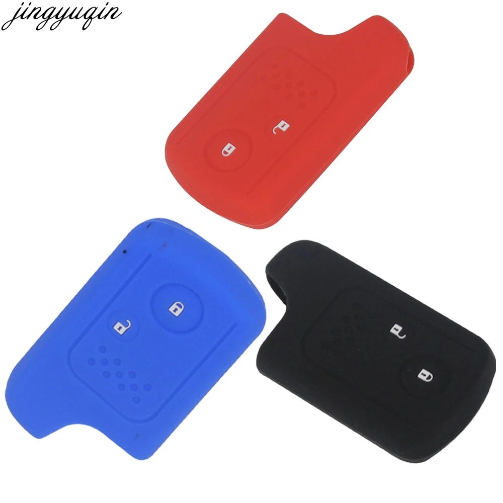 2 кнопки дистанционного силикона автомобиля Стайлинг ключ чехол для Honda Accord Fit Crv