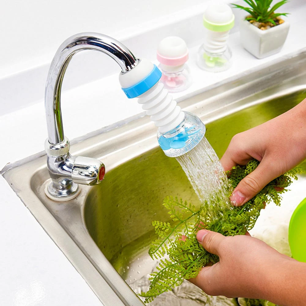 360 Adjustable Flexible Kitchen Faucet Tap Extender Save Water Splash-Proof Water Outlet Shower Head Water Filter Sprink