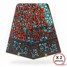 Анкара африканская ткань 12 ярдов Хлопок Нигерия стиль шитье Африканский Воск Печать Ткань Гана для свадебная одежда платье 91804