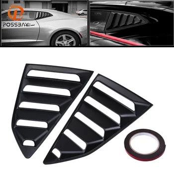 

POSSBAY Car Rear Side Window 1/4 Quarter Louver Cover Vents for Chevy Camaro Coupe Autobiles Car Rear Window Stickers