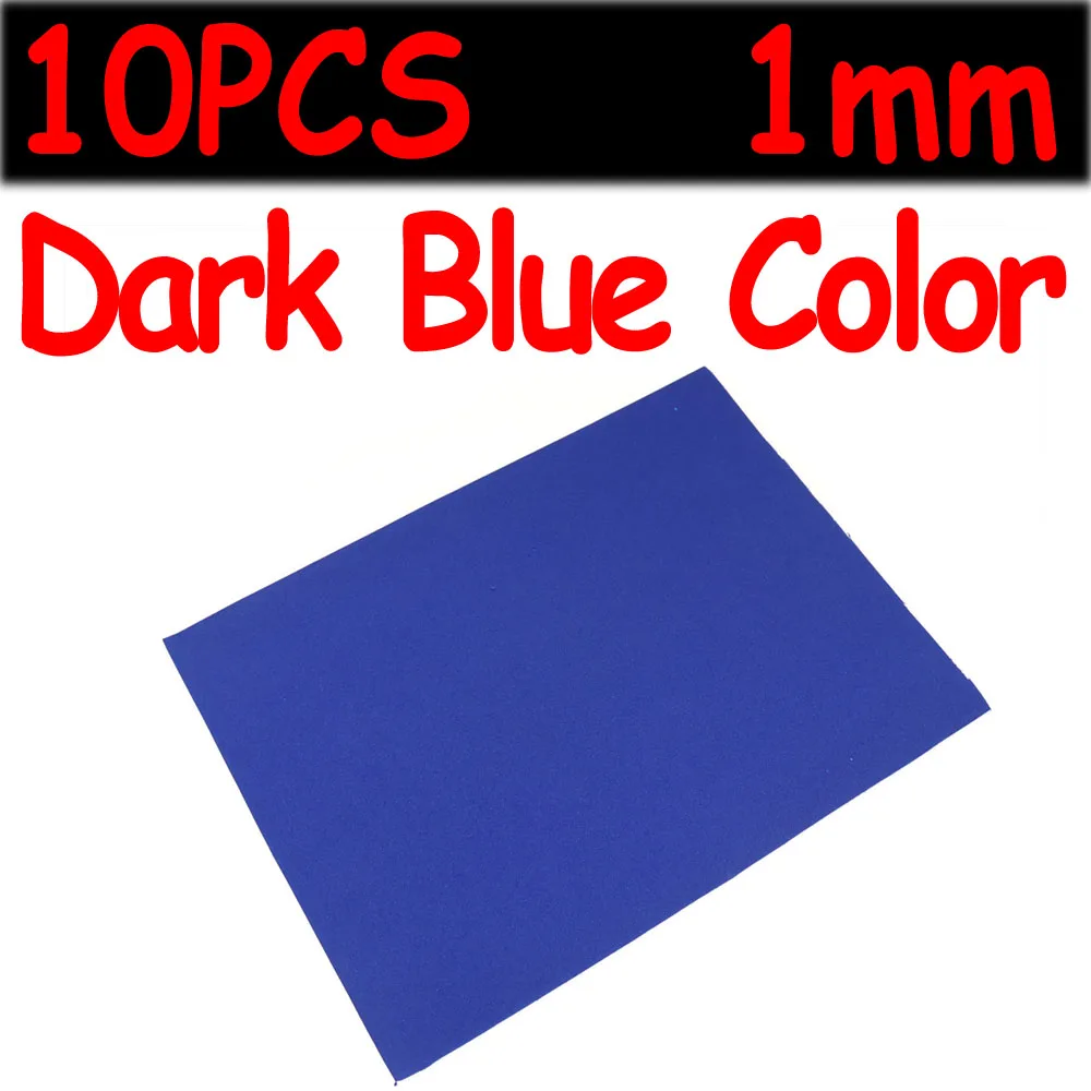 10PCS 1mm Dark Blue Wifreo 10 шт. 24 см X 18 см тонкий брезент на палатку мягкая пена 1 мм муха связывание и материалы для рукоделия хопперы муравьи и жуки мухи Материалы корпуса - Цвет: 10PCS 1mm Dark Blue