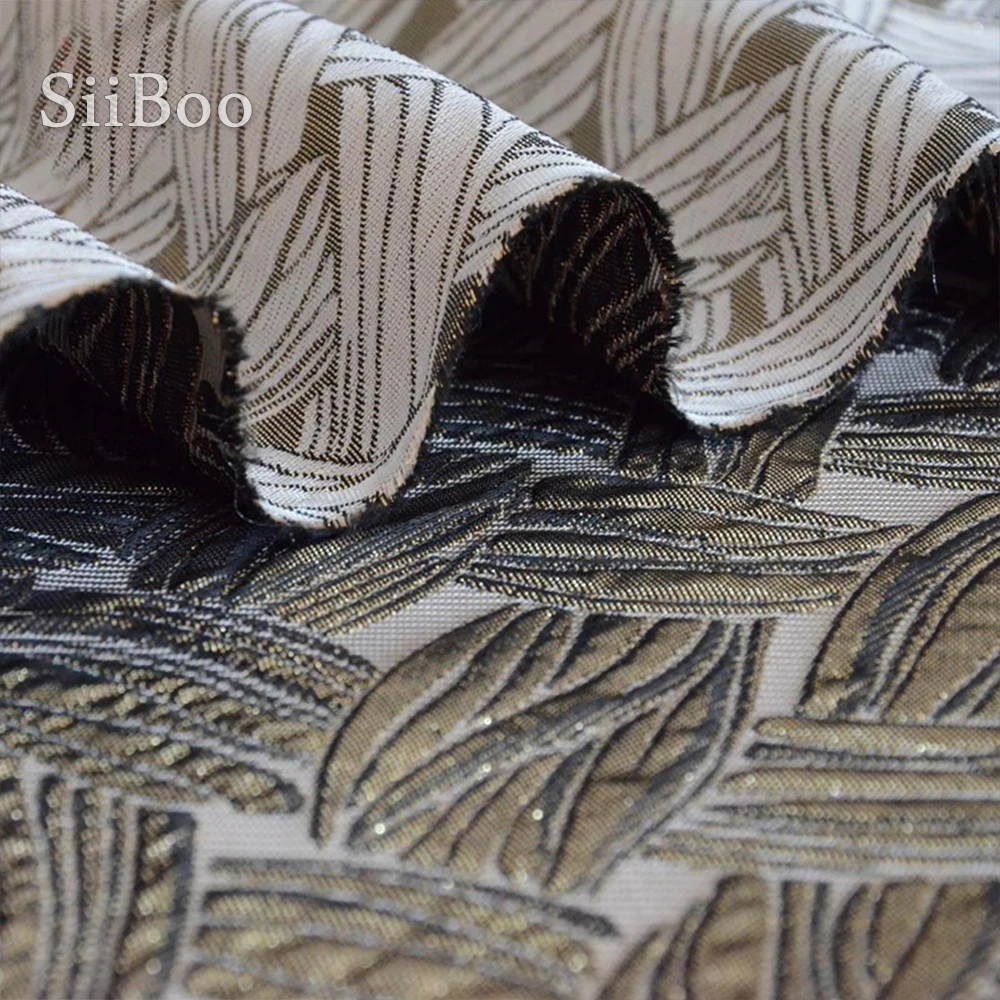 

Жаккардовая парчовая ткань в американском стиле с 3D листьями для весеннего платья, пальто, костюмов одежда из жаккардовой ткани tela tejido SP3134