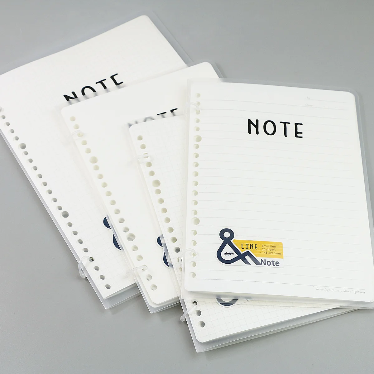 A5B5 PP Spiral Blank Line Grid Notebook Practical Office School Notepad Creative Drawing Graffiti Book Daily Memos Notebook