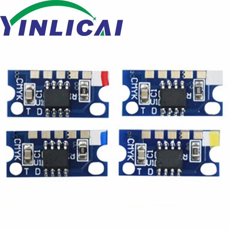 1 комплект чип для цилиндрического блока изображений CMYK IU212 IU313 Konica Minolta Bizhub C200 C203