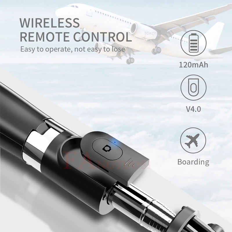 FANGTUOSI, новинка, беспроводная селфи палка, выдвижной складной монопод, Bluetooth, селфи палка, штатив для iphone камеры DSLR