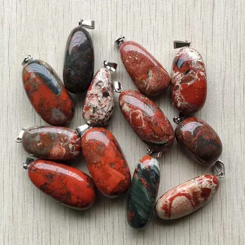 

Wholesale 12pcs/lot New fashion good quality natural bloodstone Irregular shape pendants for jewelry making Free shipping