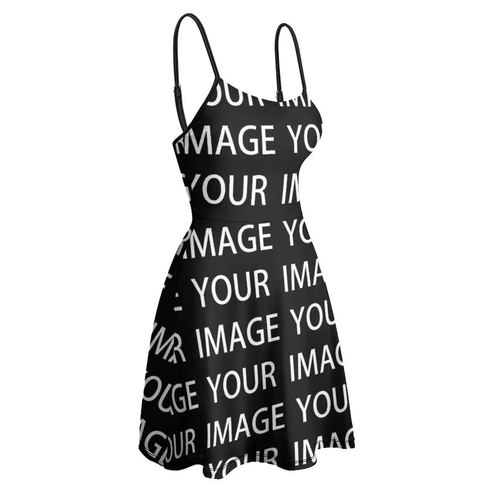 Your Image Custom Made Dress Suspender Custom Design Your Own Short Polyester Bodycon Female Customized Printed Dress