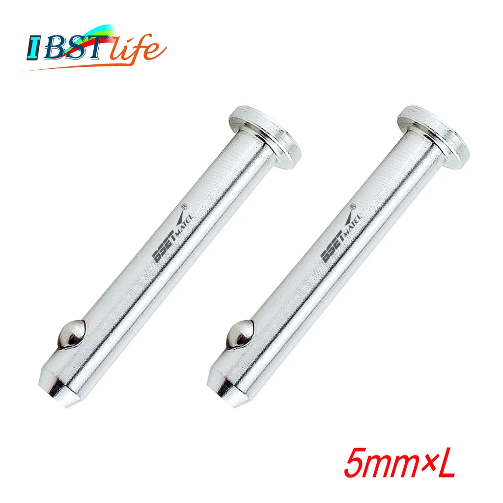 2X 5mm 316 Stainless Steel Dowel Pin Flat Head Cylindrical Pin