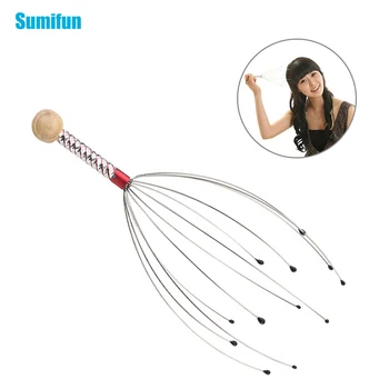

Sumifun 1Pcs Octopus Head Scalp Neck Equipment Stress Release Relax Massage Body Massager Tens Massage for the head C178