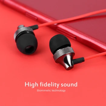 

Small And Light Wired Headphone Metal-in-ear Heavy Bass Headphone With Mccord Control General-purpose Earphone For Mobile Phone
